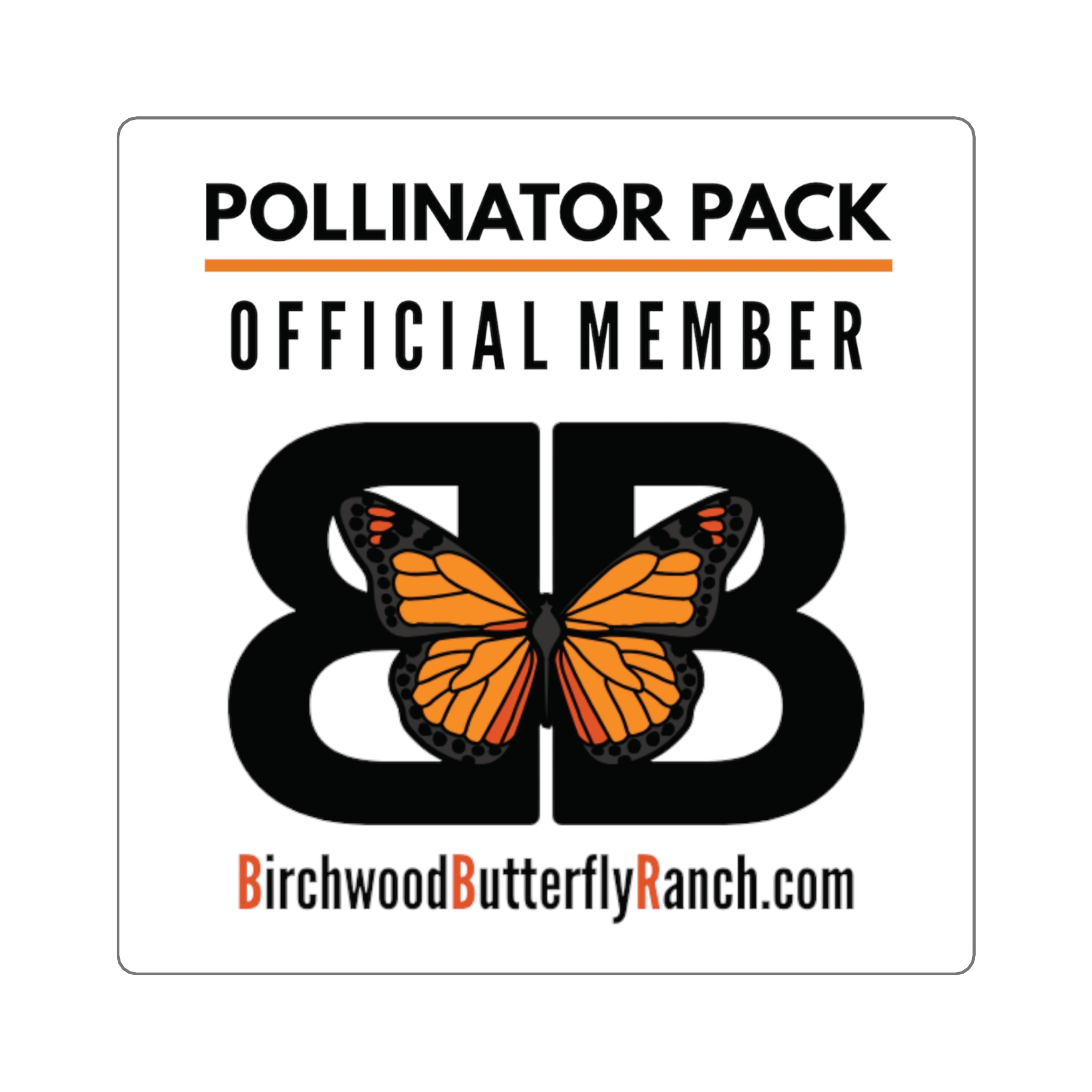 Butterfly Ranch Official Member Decal
