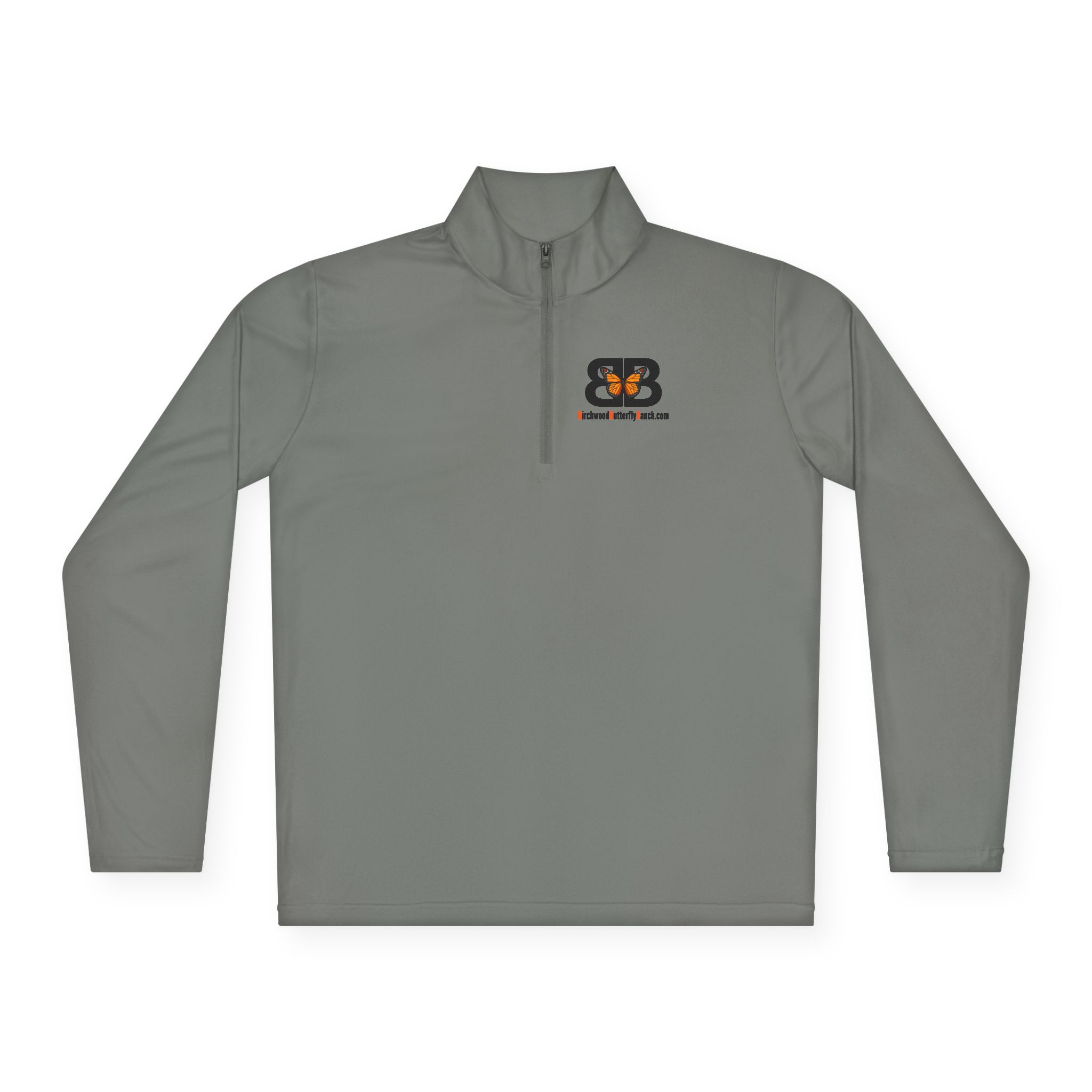 Unisex Quarter-Zip Pullover - Got Milkweed? Butterfly Design - Perfect for Nature Lovers