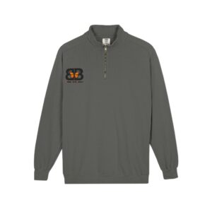 Quarter-Zip Sweatshirt — "Got Milkweed?" Monarch Caterpillar Conservation Pullover