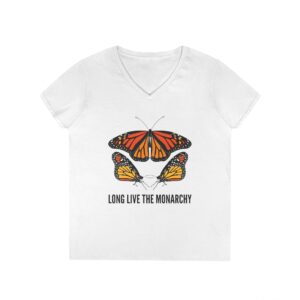 2025 Ladies V-Neck Long Live The Monarch Pollinator Pack Member Tee